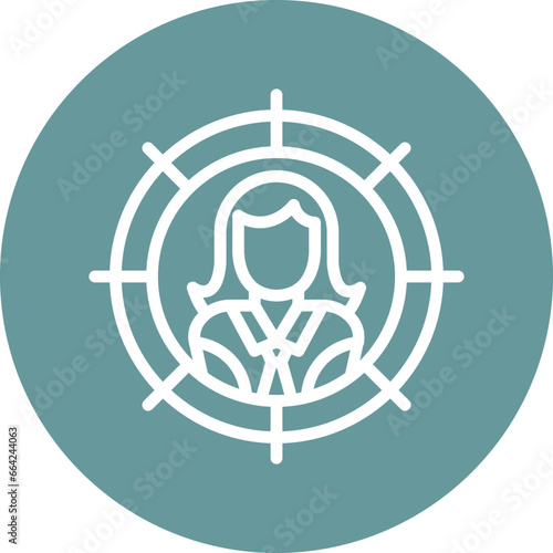 Vector Design Headhunting Icon Style