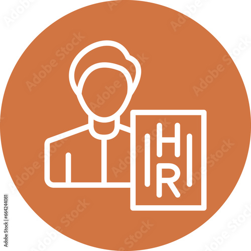 Vector Design Hiring Manager Icon Style