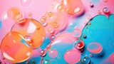 Beautiful image for wallpaper of some pretty colored bubbles. Creative AI