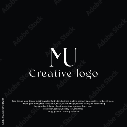 MU logo or UM fashion logo, MU icon, UM logo, modern logo, golden, creative, minimal, icon, letter, 
initials, and monogram logo design. free vector files
