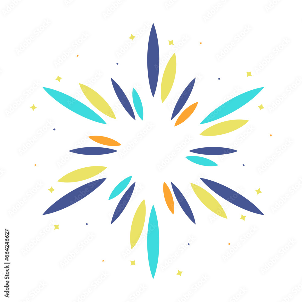 Fototapeta premium Decorative New Year Firework