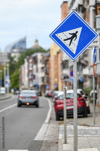 signalisation route circulation pieton securité Belgique