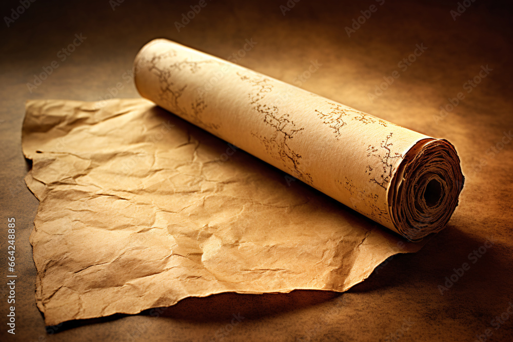 Vintage Parchment  The Whisper of Antiquity Captured in Isolation