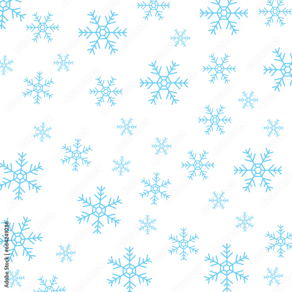 Seamless Snowflake Pattern Seamless Snowflake Pattern
