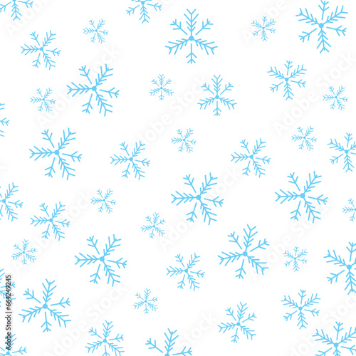 Seamless Snowflake Pattern