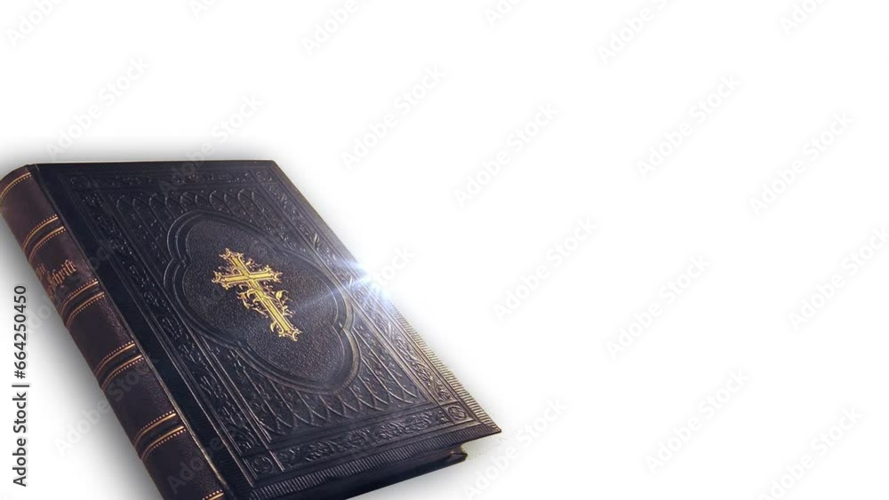 bible animation with flare rays bible animation with flare rays