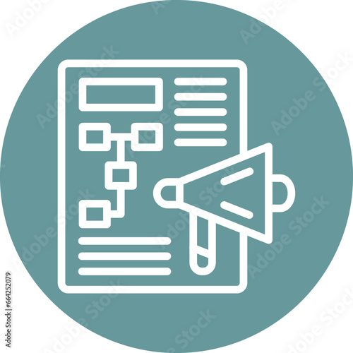 Marketing Plan Icon Style