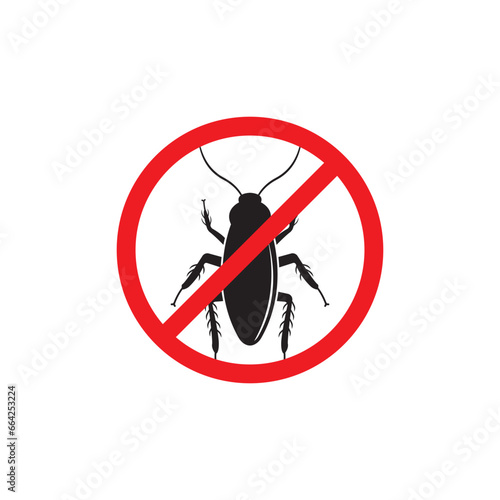 Cockroach icon,vector illustration logo design