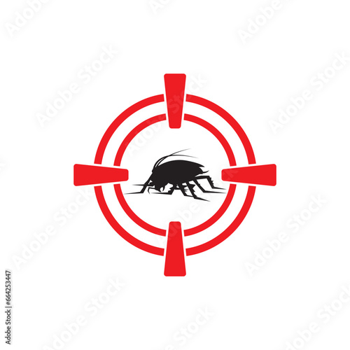 Cockroach icon,vector illustration logo design