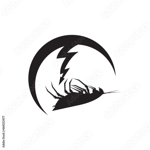 Cockroach icon,vector illustration logo design