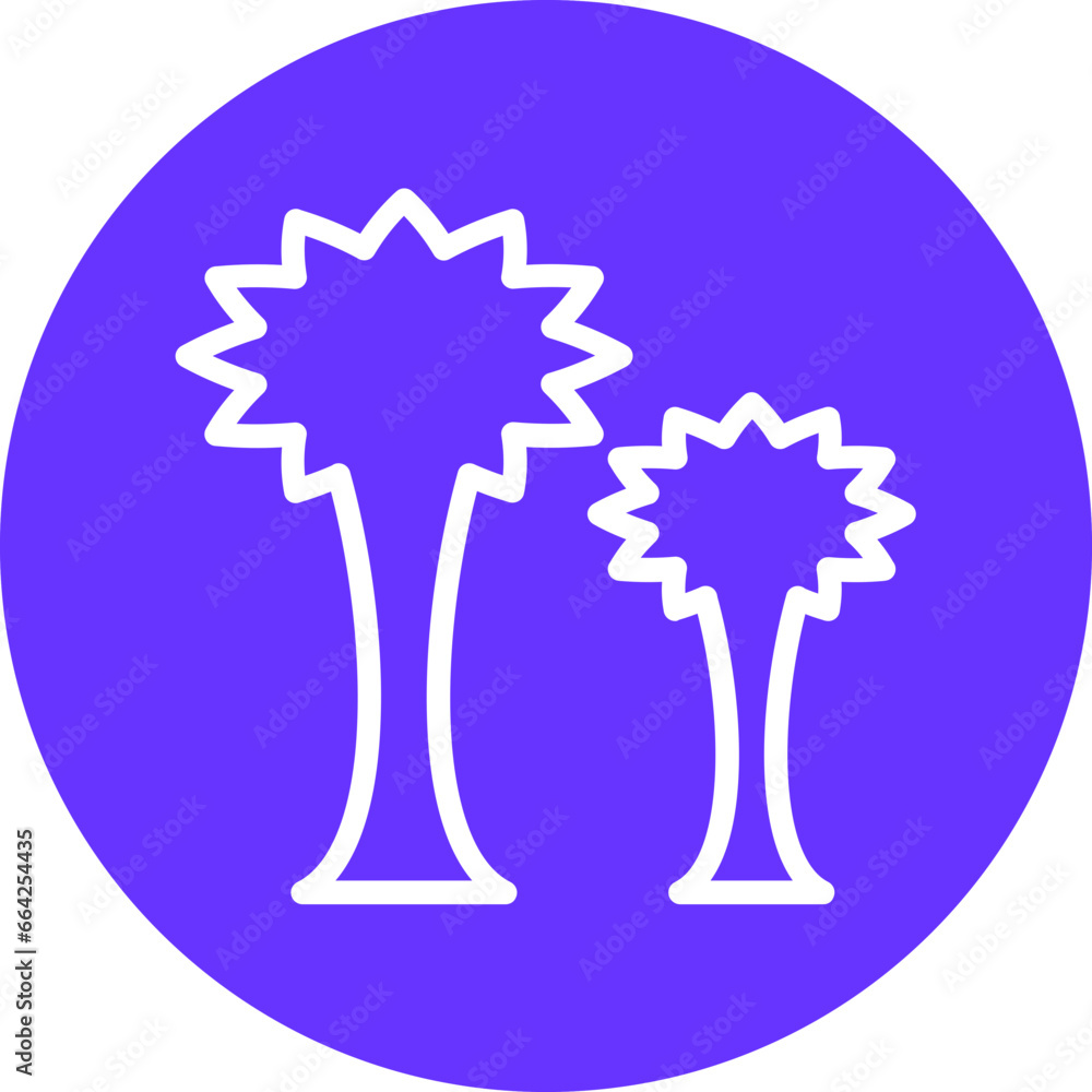 Dubai Tree Icon Style Dubai Tree Icon Style