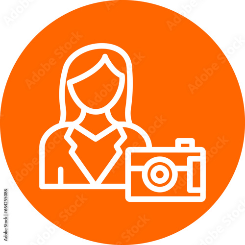 Female Vlogger Icon Style