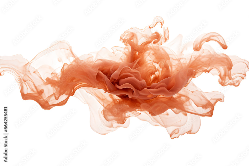 Copper Smoke on transparent background.