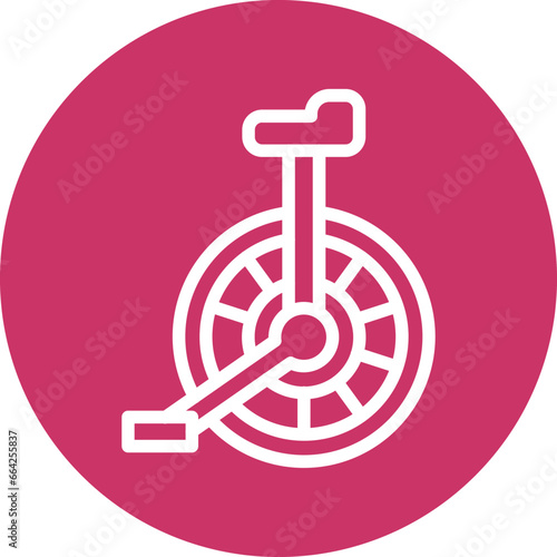 Unicycle Icon Style