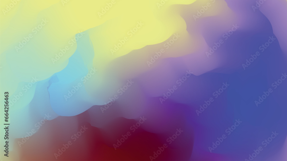 colorful gradient abstract background with waves