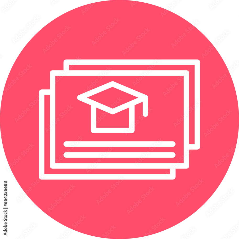 Combined Degree Icon Style Combined Degree Icon Style