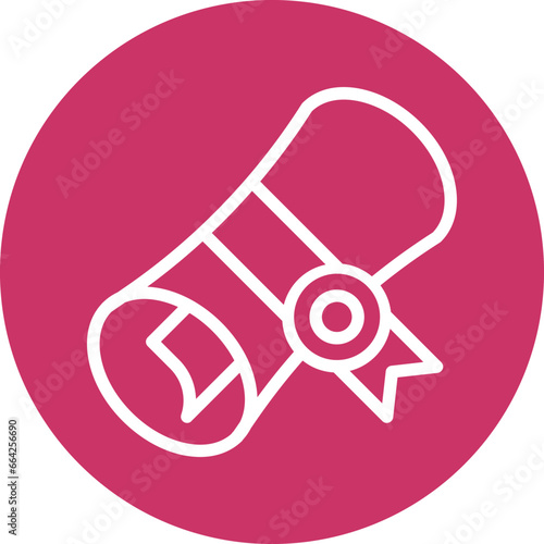 Bachelor Degree Icon Style