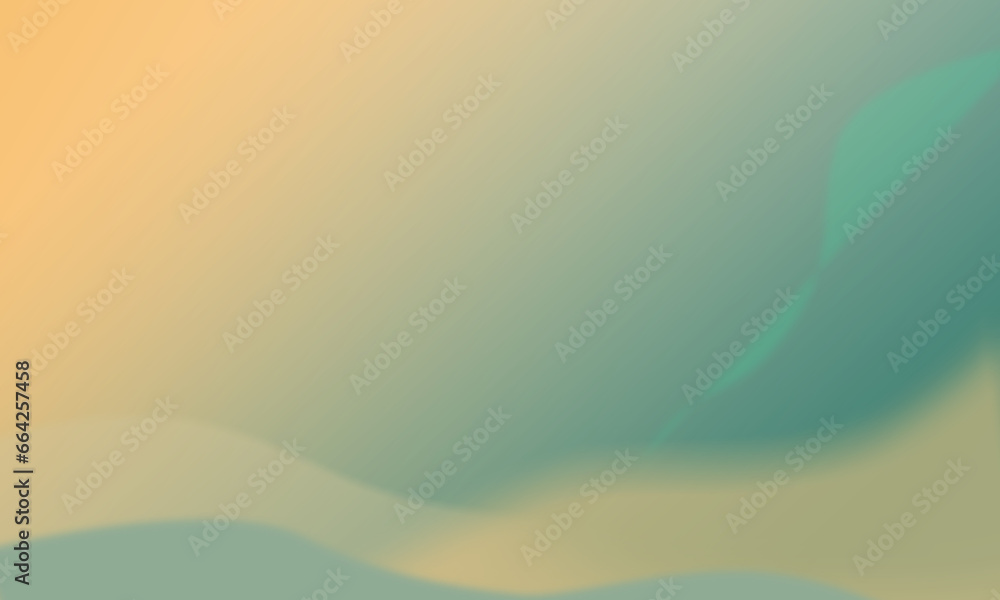 Fototapeta premium Green abstract backdrop with light spot. Gradient mesh background