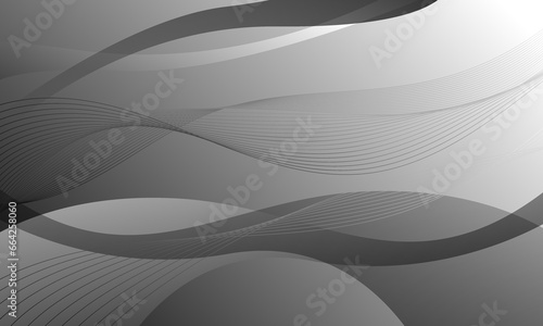 gray business lines curves waves on smooth gradient abstract background