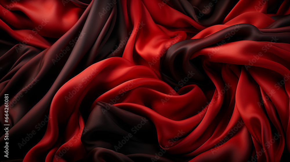 Obraz premium red silk background HD 8K wallpaper Stock Photographic Image