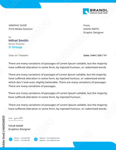 (Best) modern business and corporate letterhead template