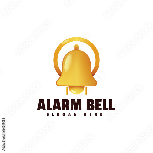 Alarm bell colorful logo design 