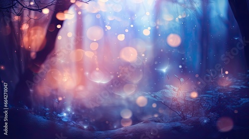 Bokeh lights in a mysteriou...