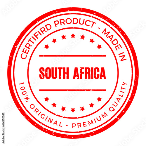 South Africa Rubber Stamp.