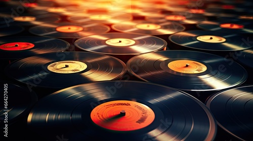 Background music on vinyl records