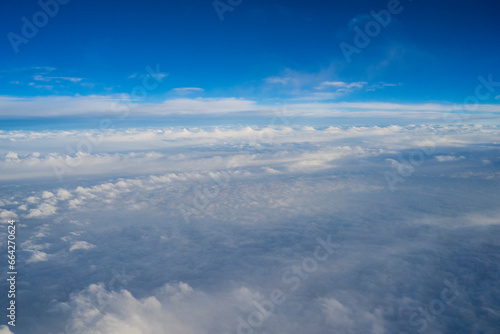 a cloud photographed in the sky in an airplane