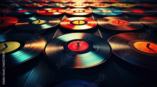 Background music on vinyl records