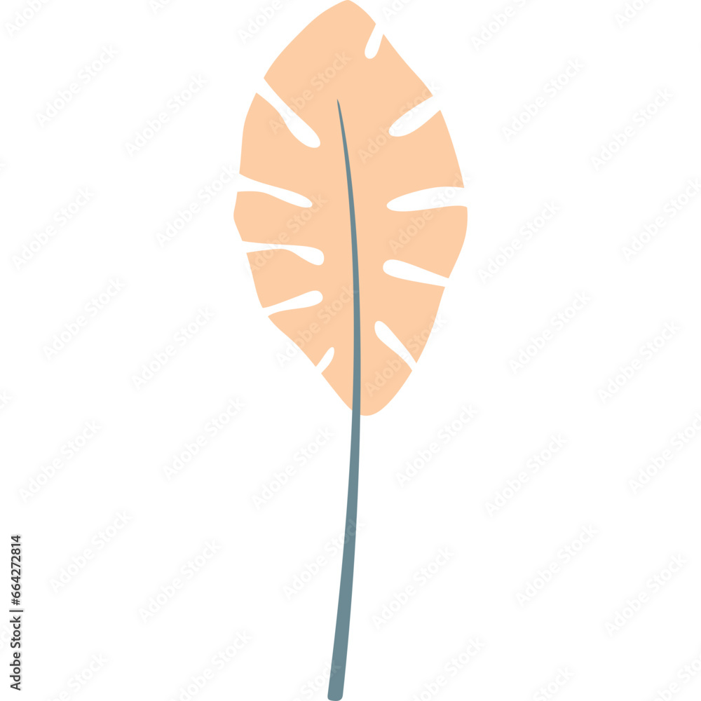 Obraz premium Pastel Tropical Leaf