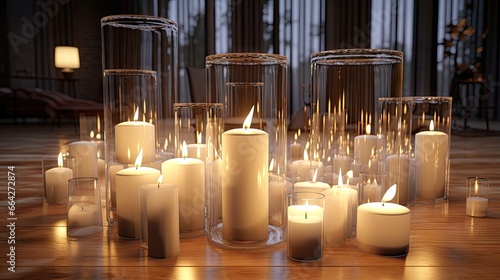 Candle at a party or wedding