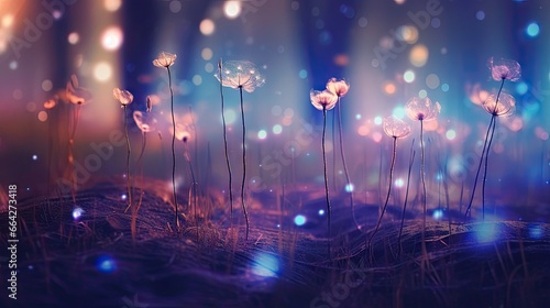 Bokeh lights in a mysteriou...