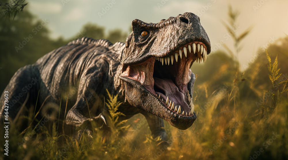 Obraz premium trex realistic photo
