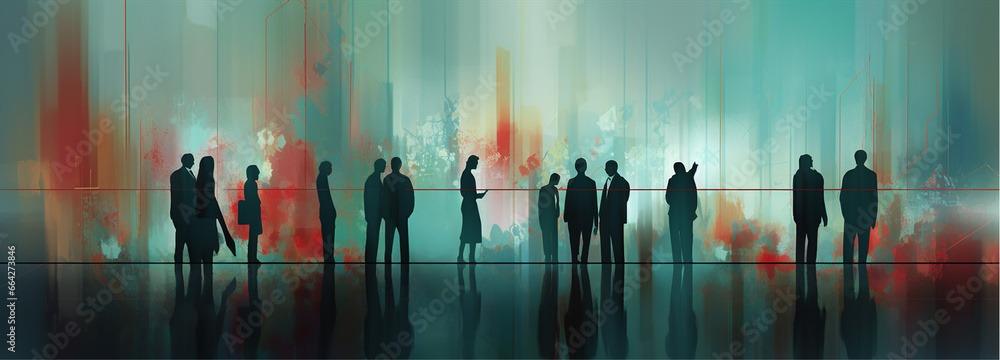 background of businessmen  with trading graph
