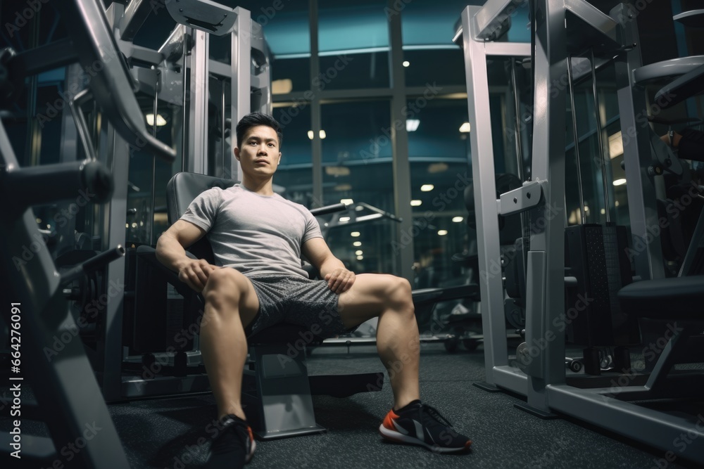 A Young Man at the Gym. Fictional characters created by Generated AI. A Young Man at the Gym. Fictional characters created by Generated AI.