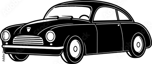 Vintage Car Logo Vector Icon Fast Elegant