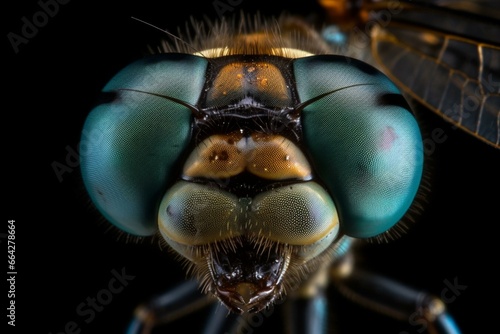 Stunning close-up pictures capture the intricate beauty of a dragonfly. Generative AI