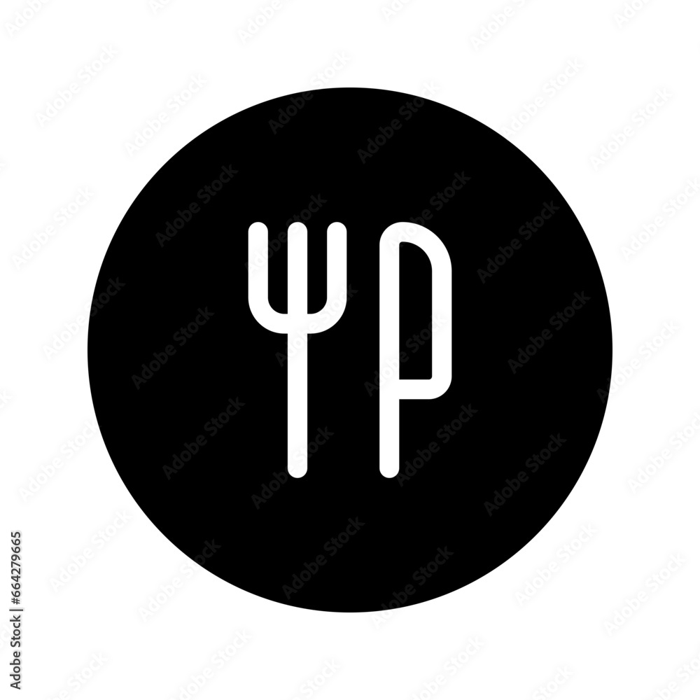 restaurant circular line icon restaurant circular line icon