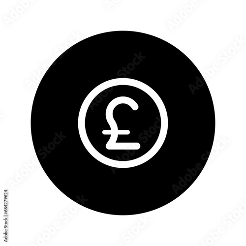 pound circular line icon