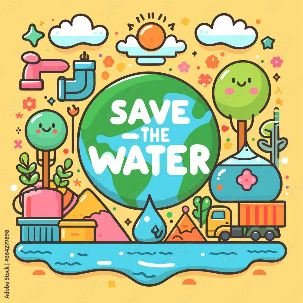 Save water poster