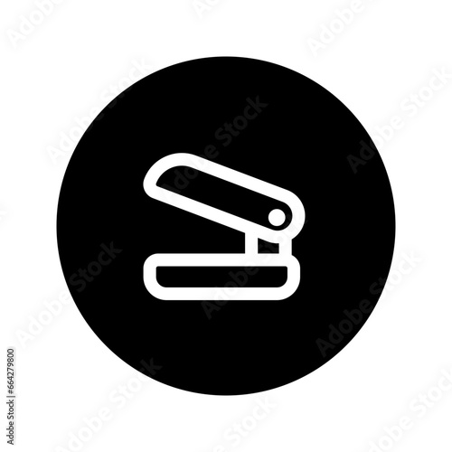 stapler circular line icon