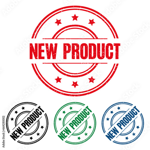 NEW PRODUCT Rubber Stamp. vector illustration.
