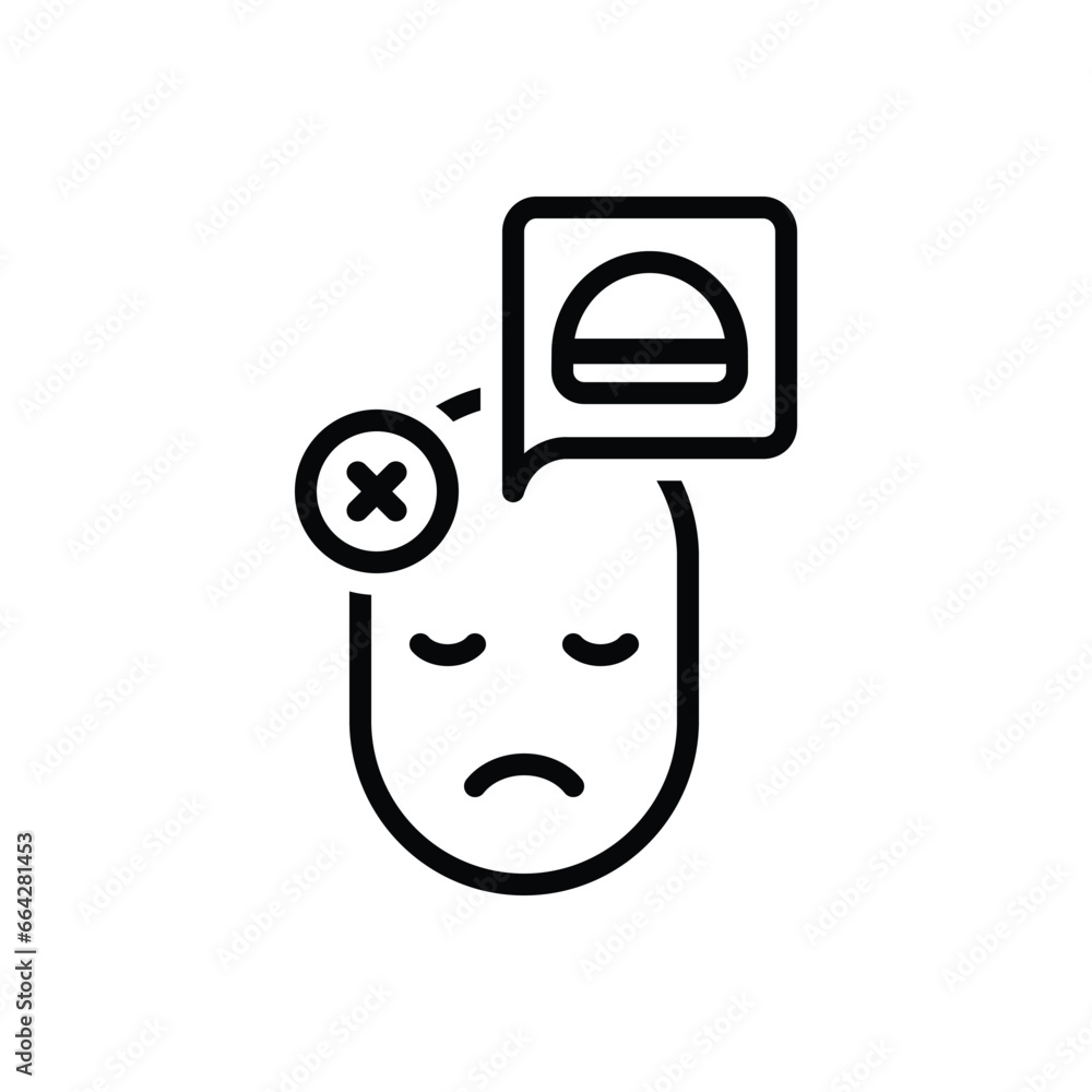 Black line icon for refuse Black line icon for refuse