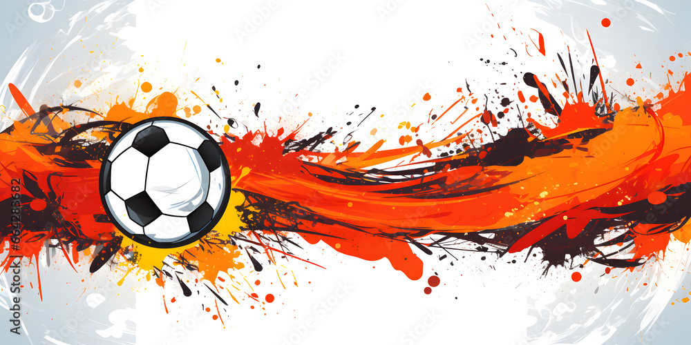 Soccer sport illustration banner background Soccer sport illustration banner background