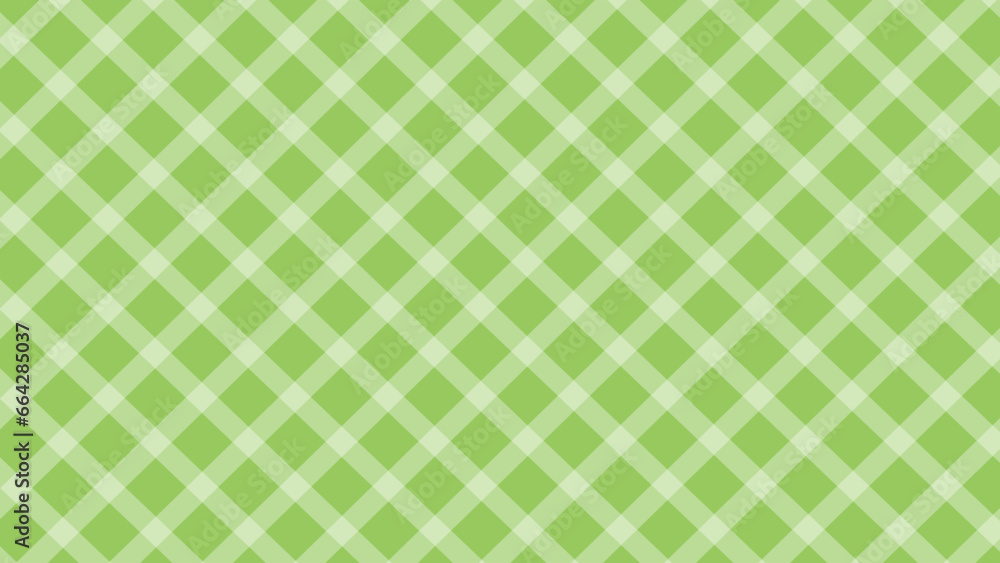 Diagonal white checkered in the green background Diagonal white checkered in the green background