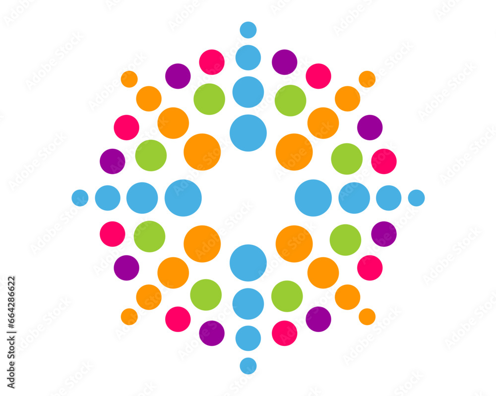 abstract colorful company logo