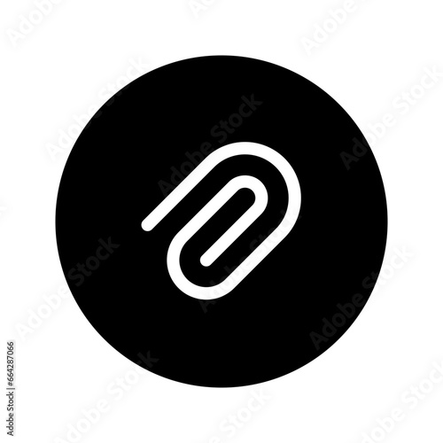 attachments circular line icon