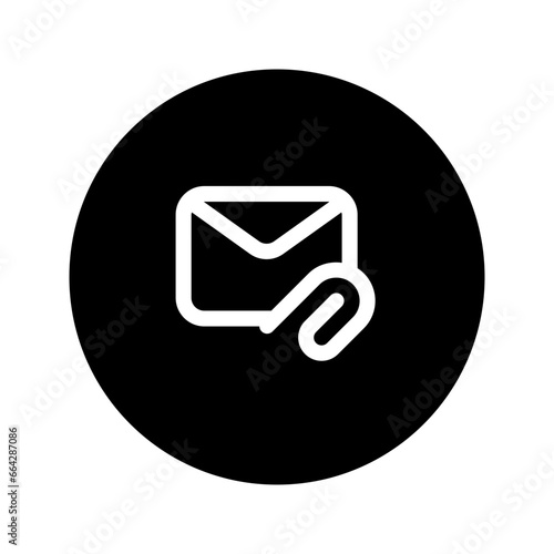attached file circular line icon